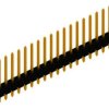 Pin header, 20 pole, pitch 2.54 mm, straight, black, 10048568
