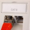 Gniazdo podtynkowe podwójne RJ45 FTP kat.6 montaż LSA