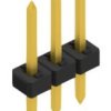 Pin header, 3 pole, pitch 2 mm, straight, black, 10062133