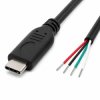 WTYK USB-C Z PRZEWODEM 200cm 4PIN USB TYP C DO MONTAŻU DIY
