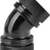Przyłącze kątowe wody chłodzącej Thermaltake Pacific G1/4 PETG Tube 45-Degree Dual Compression 16mm OD – Black