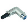 Right Angle Female XLR Socket 3 Pole Audio Connector