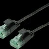 21453453 Patchkabel Cat.6a (Class EA) UTP, Slim, schwarz, 1 m