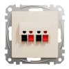 SEDNA DESIGN & ELEMENTS Gniazdo podwójne głośnikowe beżowe SDD112411 SCHNEIDER ELECTRIC