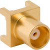 MCX panel socket 50 Ω, solder connection, straight, 919-382J-51P