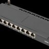 DN-91608S-SL-EA Cat.6a Patch Panel, shielded, 8-port, 0.5U, 10