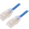 STP28X5MBU Patch cord F/UTP,TX6A-28™ 6a drut Cu LSZH niebieski 5m 28AWG