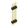 Pin header, 3 pole, pitch 2.54 mm, straight, black, SL 5 223 3 G