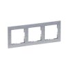 SUNO Ramka trzykrotna aluminium szczotkowane 721563