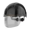 Kask ochronny, Czarny, ABS, Mikro, EVOVISTAshield