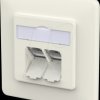 130E381002-I E-DAT Modul Cat.6a LSA++ 2 Port UP pure white