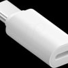 263668 USB adapter, 8-pin port to USB C connector, white
