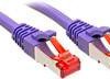 kabel LAN LINDY 47827, 1 szt., RJ45, CAT 6, S/FTP, 7.50 m, fioletowy