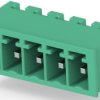 PCB terminal, 5 pole, pitch 3.81 mm, AWG 30-14, 11 A, pin, green, 284513-5