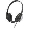 Hama 139931 Hama HS-P100 V2 PC-Office On-ear headset Black Silver Stereo