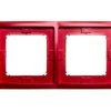 Simon Basic Neos Ramka podwójna IP44 rubinowy BMRC2B/033
