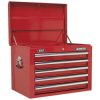 Sealey AP26059T Topchest 5 Drawer with Ball Bearing Runners - Red
