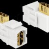 86359 Keystone Module HDMI female > HDMI female 90° angled white