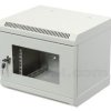 Szafa rack 6U, wisząca, 10 cali, 280mm gł., drzwi szklane