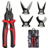 Zestaw kleszczy 5w1 ściągacz izolacji, kombinerki dla elektryków