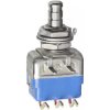 Pushbutton, 1 pole, silver, unlit , 0.1 A/30 V, 6.5 mm, 13435WAD2