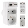 ROZGAŁĘŹNIK ELEKTRYCZNY SIECIOWY 2 gniazda + 2x USB Zenitech 16A