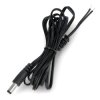Wtyk DC 5,5x2,1mm z przewodem 24AWG - 1,5m