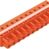 Socket header, 12 pole, pitch 7.62 mm, angled, orange, 231-712/027-000