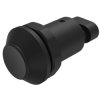 Outdoor switch, 1 pole, black, unlit , 3 A/240 V, 30 mm, IP67, 09-RS.1101.0000.M000