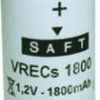 Nickel-cadmium-battery, 1.2 V, 1.8 Ah, KR22C429, Cs, soldering lug, SA 71018 201 062