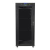 SZAFA INSTALACYJNA RACK STOJĄCA 19 22U 800X800 CZARNA DRZWI SZKLANE LCD LANBERG (FLAT PACK)