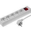 Przedłużacz Z Wyłącznikiem 5-Gniazd Z/U 10A 5M /Omy 3X1/ Biały Ps-570Ws T-106020