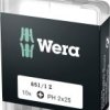 Bit krzyżakowy PH 2 Wera 851/1 Z DIY SiS 05072401001 stal narzędziowa stal stopowa, twardy D 6.3 10 szt.
