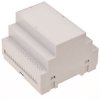 ABS DIN rail enclosure, (L x W x H) 90.2 x 87.6 x 65.4 mm, light gray, 4U65090907310