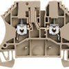 Disconnect/test-disconnect terminal block, screw connection, 0.5-4.0 mm², 20 A, 6 kV, dark beige, 8731700000