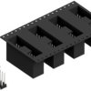 Pin header, 20 pole, pitch 2.54 mm, angled, black, SL11SMD10420ZBTR