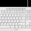JK-8500EU-0 Keyboard - USB - white-grey - US