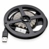 Taśma LED RGB USB 5 V, 2 m, 40 diod SMD5050, ze sterownikiem 3-przyciskowym, IP33