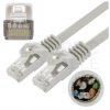Patchcord FTP kat.5e kabel sieciowy LAN 2x RJ45 linka PVC szary 0,5m NEKU