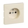 MERTEN D-LIFE Płytka czołowa gniazda z uziemieniem z przesłonami kremowy MTN2530-4044 SCHNEIDER ELECTRIC