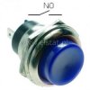 Przeł. przycisk chwilowy okrągły duży NO niebieski