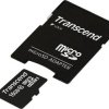 Karta pamięci microSDHC Transcend, 16 GB, class 10, 30 MB/s / 12 MB/s, adapter SD