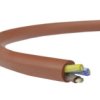 Kabel Silikonowy Sihf 180C 300/500V 3X0,5 Ciepłoodporny Lsoh Ceglasty Linka...