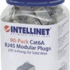 Intellinet 790680 Złącze męskie RJ45, CAT 3, CAT 4, CAT 5, CAT 5e, CAT 6, CAT 6a, piny:8P8C, 90 szt.