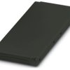 Enclosure cover, PC, (W x H x D) 107.6 x 45 x 8 mm, black, for enclosure, 2200722