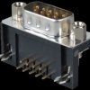 D-SUB plug, 9-pin, angled, RM 9.4
