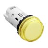 Idec YW1P-1BUQM3PW YW Series Indicator light Yellow White 230/240V AC 1 pc