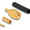 90042 RP-SMA Stecker zum Crimpen RG-174 / RG-316