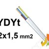 Przewód YDYt 2x1,5 mm2 (300/500V) tynkowy płaski (krążki 100m) G-005676 TELEFONIKA