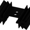 Extruded heatsink, (L x W x H) 25.4 x 34.9 x 12.7 mm, 14 K/W, black anodized, 10018977